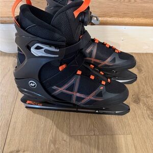 K2 Men's Black and Orange Athletic Shoes